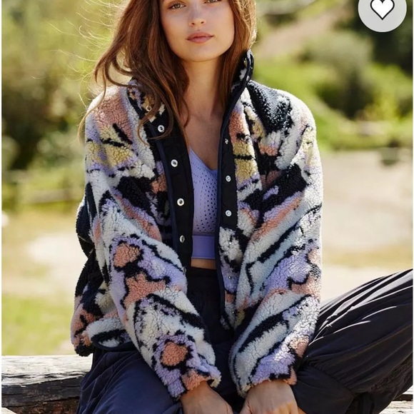 Free People Rocky Ridge Fleece Jacket - Picture 3 of 3